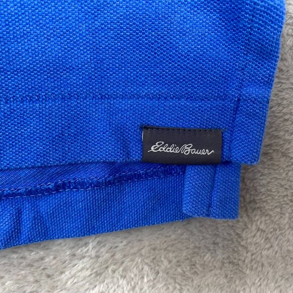 Eddie Bauer Men's Polo Shirt Medium Short Sleeve Yetti Logo Casual Pullover - Picture 8 of 13